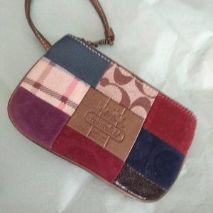 COACH Wristlet Patchwork Design, Fashion, Wallet